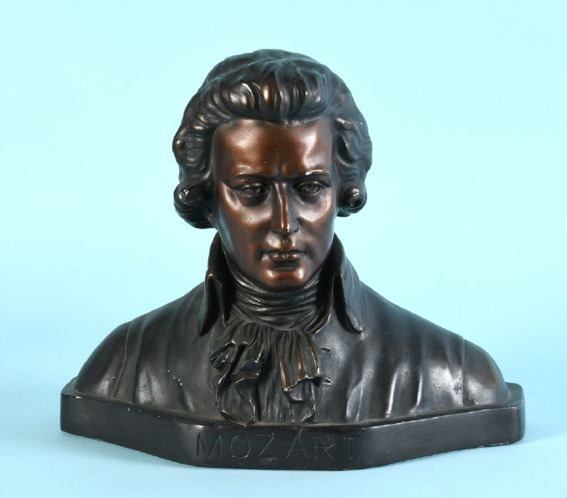 Büste - Mozart "Kölner Kunstfiguren-Fabrik, H. & M. Löhnberg"