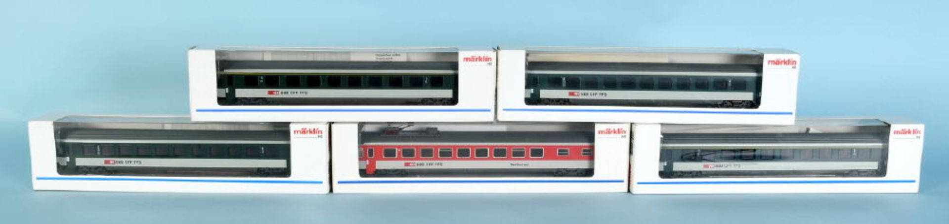 Märklin - Personenwagen der SBB, 5 Stück