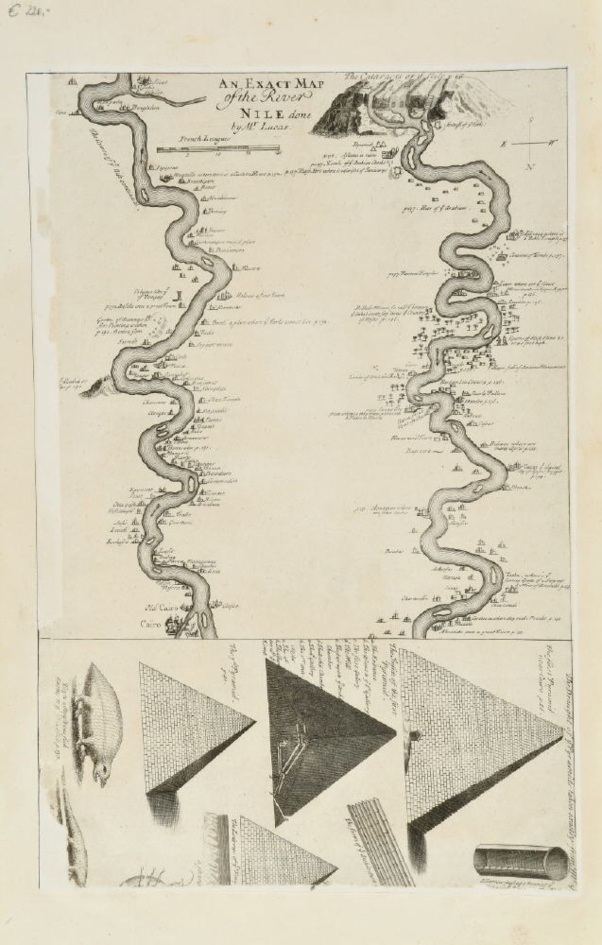Landkarte "An exact Map of the River Nile"