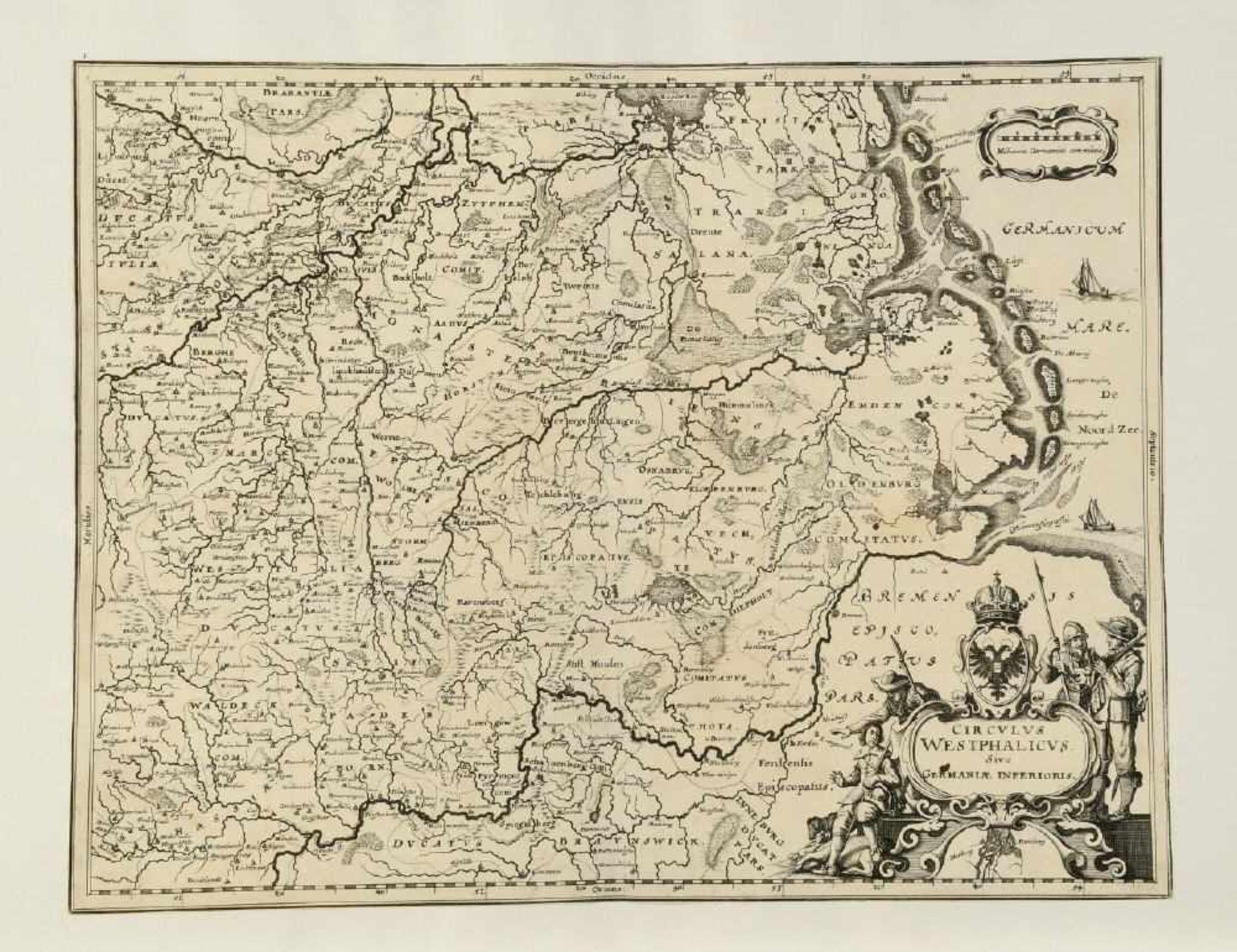 Landkarte "Circulus Westphalicus sive Germaniae Inferioris"