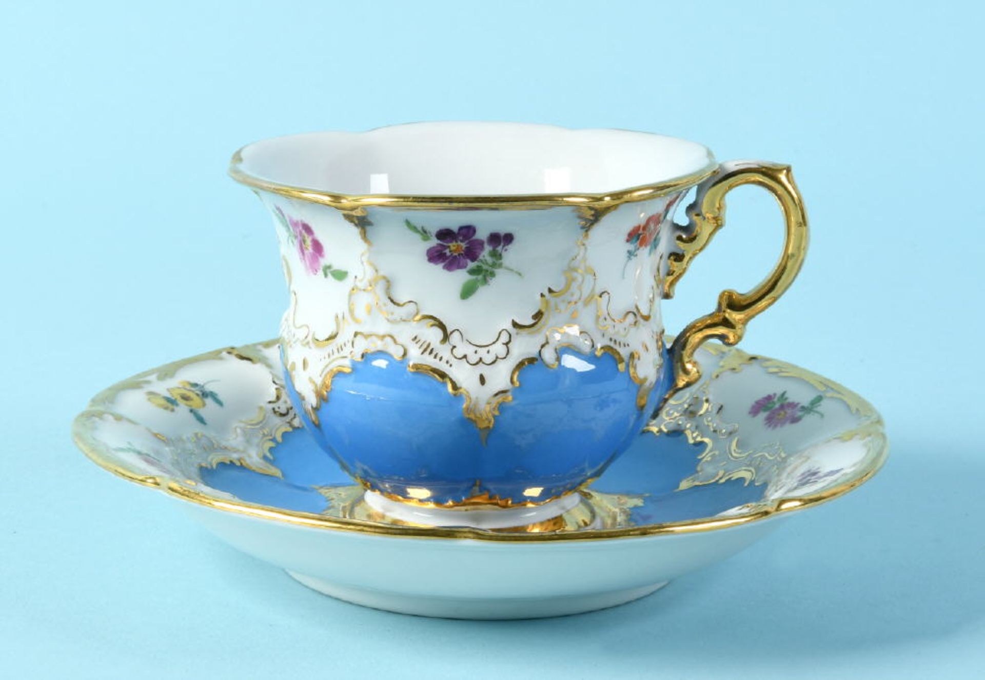 Kaffeetasse mit Untertasse "Schwerter Meissen"