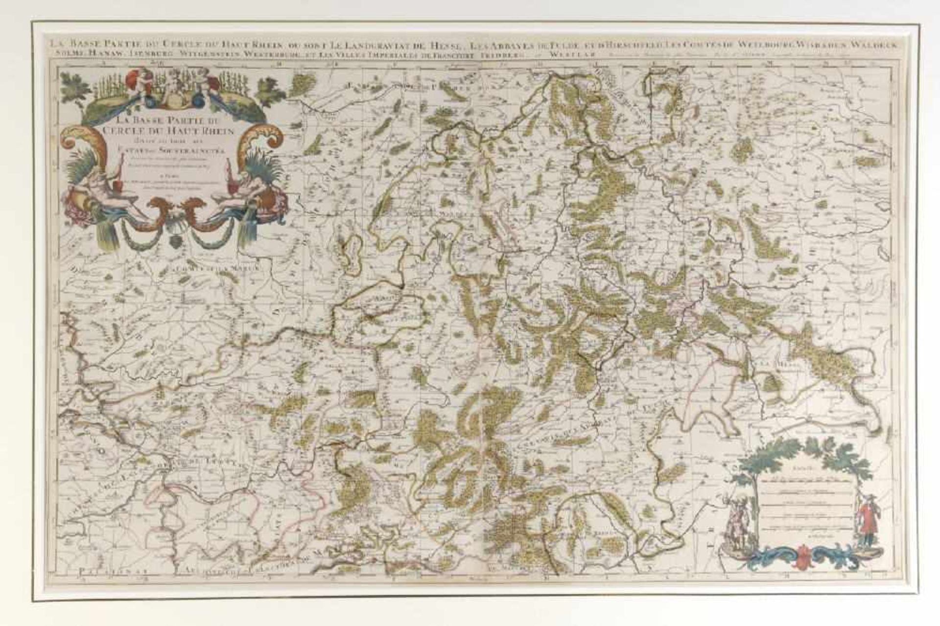 Landkarte "La basse partie du cercle du Haut Rhein"