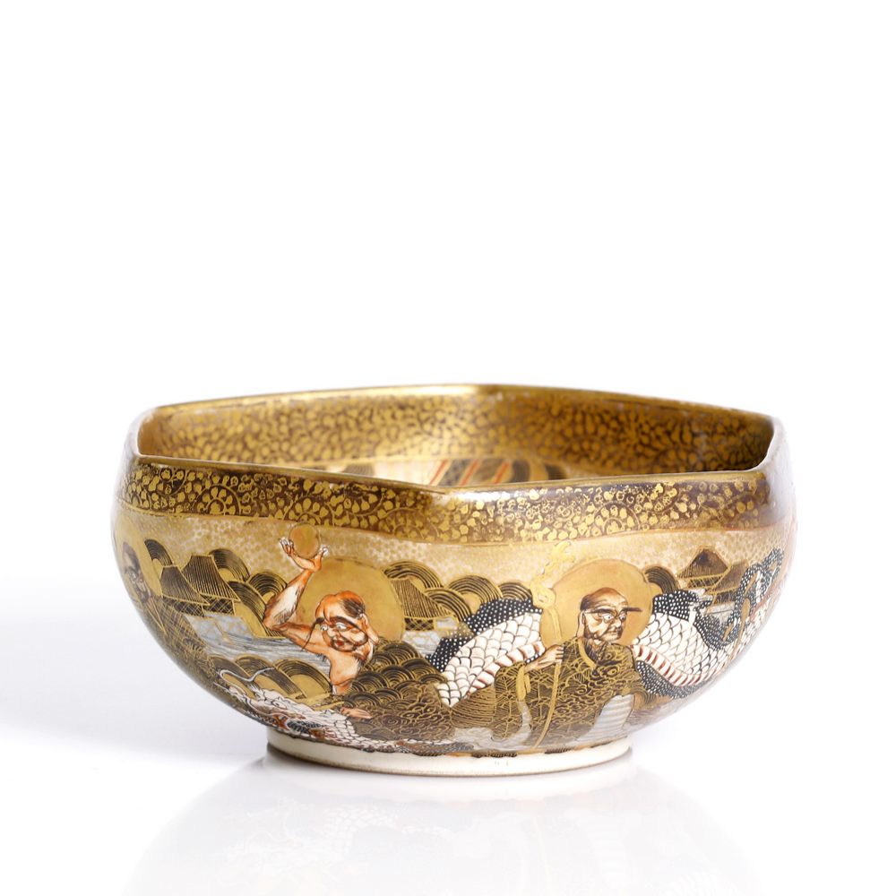 An amazing, antique Maigi period hexagon bowl - Image 2 of 3