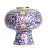 Chinese enameled vase, . Republic period