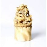 an outstanding, 18th/19th, Chinese or Japanese, bone seal,