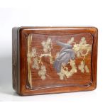 big, , Japanese, wood and lacquer box. Meiji period,