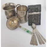 a lot of antique, Chinese, republic period, silver items,