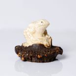 fine, antique, Japanese antler netsuke,