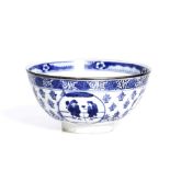 an antique, Chinese, Kangxi period, blue and white bowl,