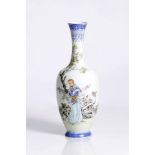 Chinese enameled porcelain vase .Republic period.