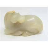 an antique, rare, Chinese, jade horse. Qing dyn.