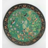 rare antique Chinese cloisonné plate Qing dyn.