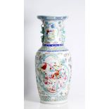 Chinese , big, enameled porcelain vase