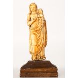 Indo-Portuguese Madonna bone sculpture. 17th-18th century