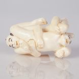 Japanese Erotic Netsuke of a Gay Couple