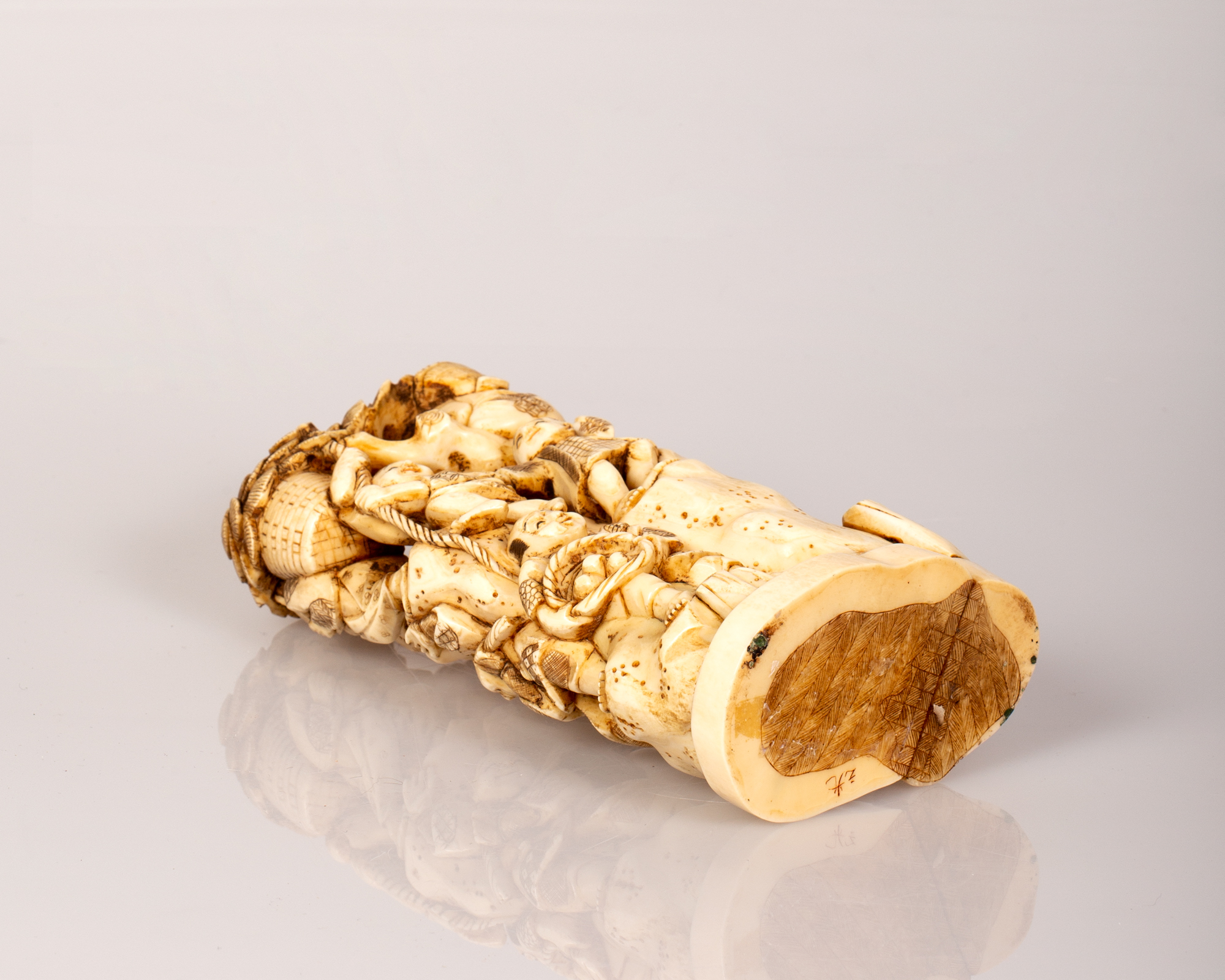 Antique Japanese Bone Okimono - Image 3 of 4