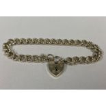 Vintage silver curb bracelet 20g