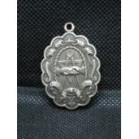 Masonic silver HM jewel for Sheffield Independant Druids 1904 13.8g