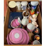 Box of misc ceramics