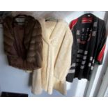 2x fur jackets and oriental jacket