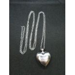 Italian designer heart necklace Amore and Baci 32" 13g