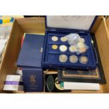 Mixed box of UK and World coins