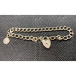 Silver HM bracelet with lock