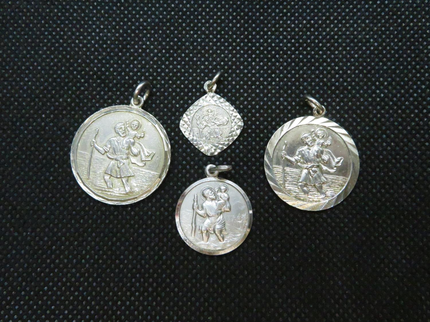 Job lot of 4x St Christoper medallions