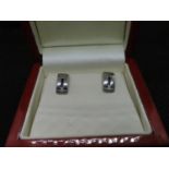 Hot Diamonds silver earrings set with small natural diamond boxed