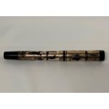 Silver Laban golfer's fountain pen - boxed