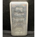 1kg bar of silver fully assayed