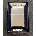 Boxed 2012 chrome Zippo lighter