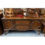 Old sideboard with lead drinks chiller