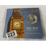 2x 2015 £100 silver proofs of Big Ben