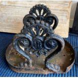 Victorian cast iron boot scraper