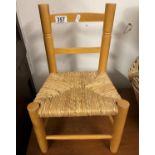 Child's reed chair