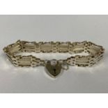 Vintage silver 4 bar gate bracelet 15g London 1979