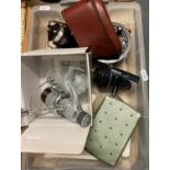 Box containing fly boxes reels and other misc