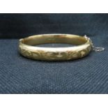 18ct gold plated bangle boxed