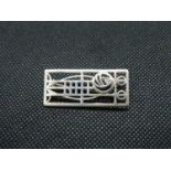 HM silver Rennie Mackintosh brooch