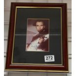 Christoper Lee actor signed photo of Lee as The Man with the Golden Gun