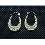 9ct hoop earrings