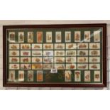 Repro cigarette cards framed - Fire Appliances