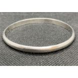 Vintage silver slave bangle stamped 925 23g