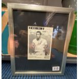 Pele signed photo framed