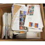 Box of British first day covers over 1000 including some duplicates