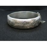 Vintage silver bangle HM Birmingham 1964 29g