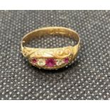 9ct gold ring with Chester HM