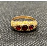 9ct gold ring Chester HM 1911