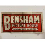 Bencham picture house original poster from 1940s